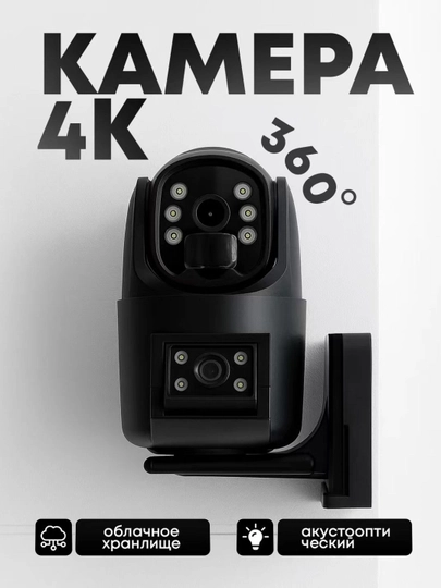 Wi-Fi камера наблюдения для дома и двора – HD, двойная антенна, LED-подсветка