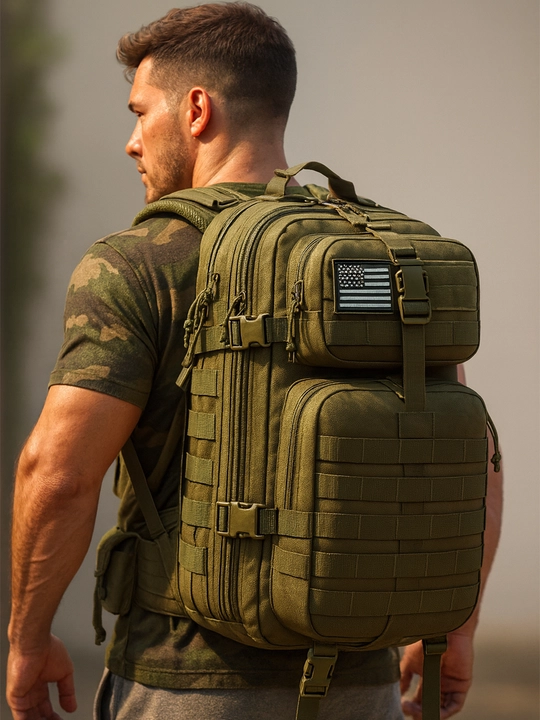 Armiya taktik sumka Ali Uniforma SpecialForce 50 L mustahkamlangan, Molle tizimi bilan - 