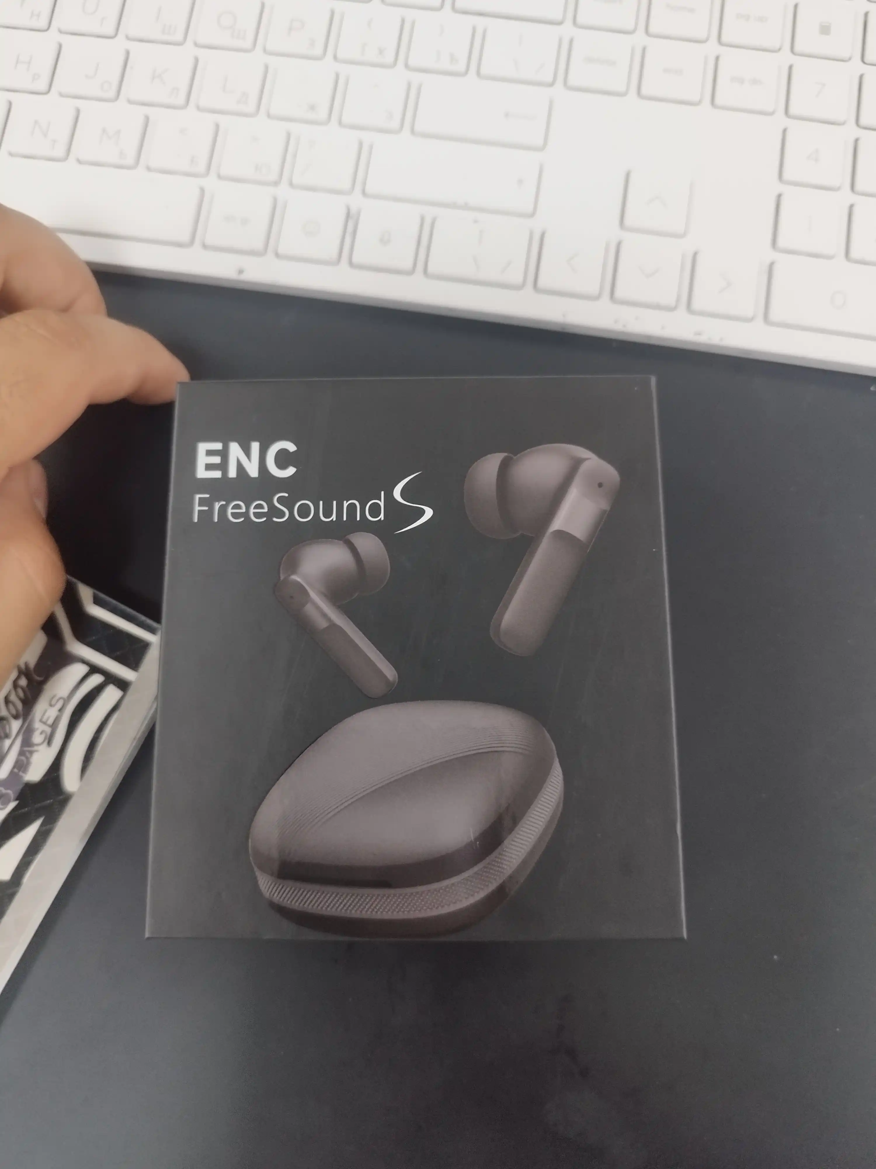 Naushnik T11 ENC simsiz quloqchinlari iPhone va Android uchun, 100 soatgacha ishlash