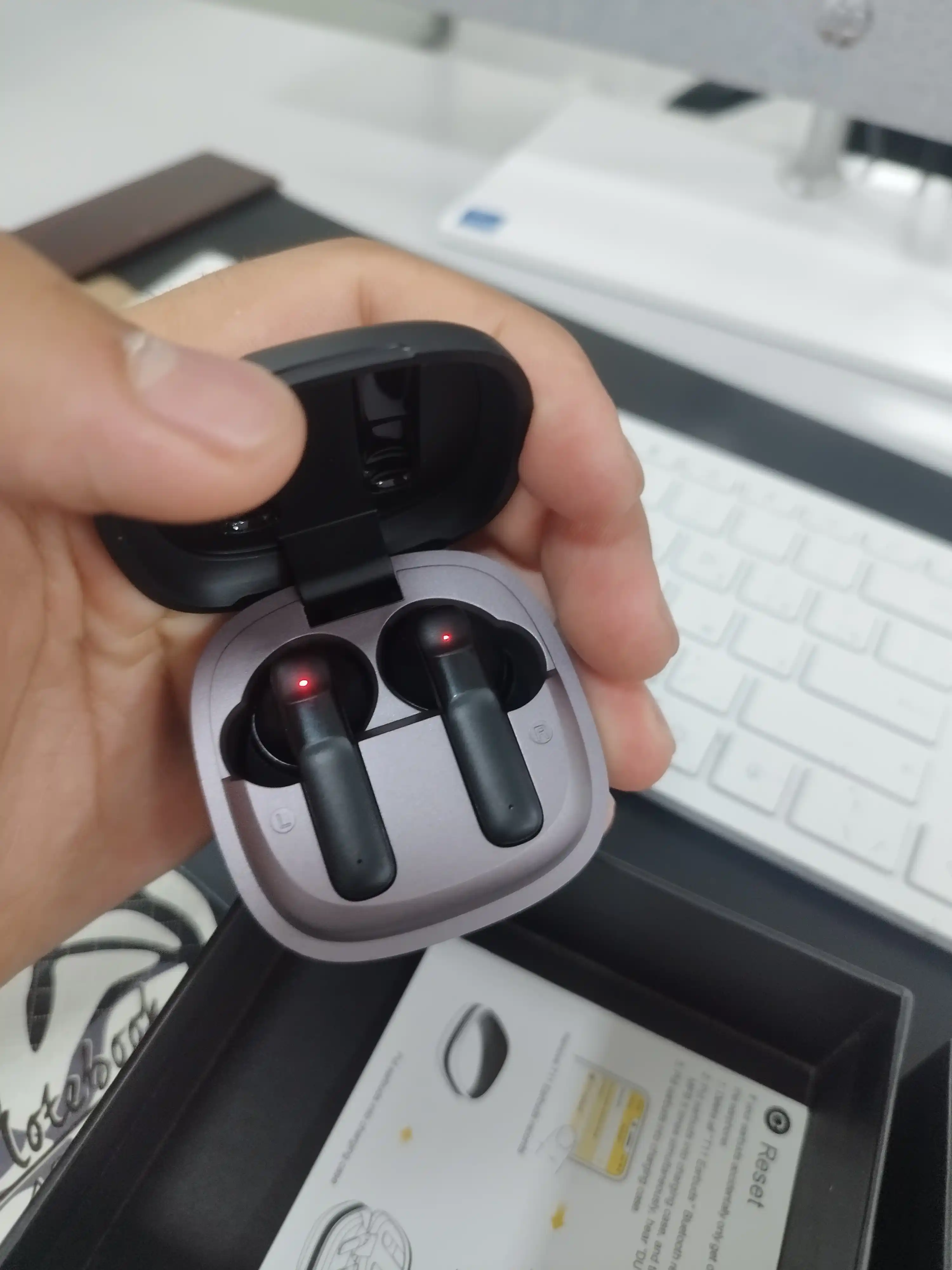Naushnik T11 ENC simsiz quloqchinlari iPhone va Android uchun, 100 soatgacha ishlash