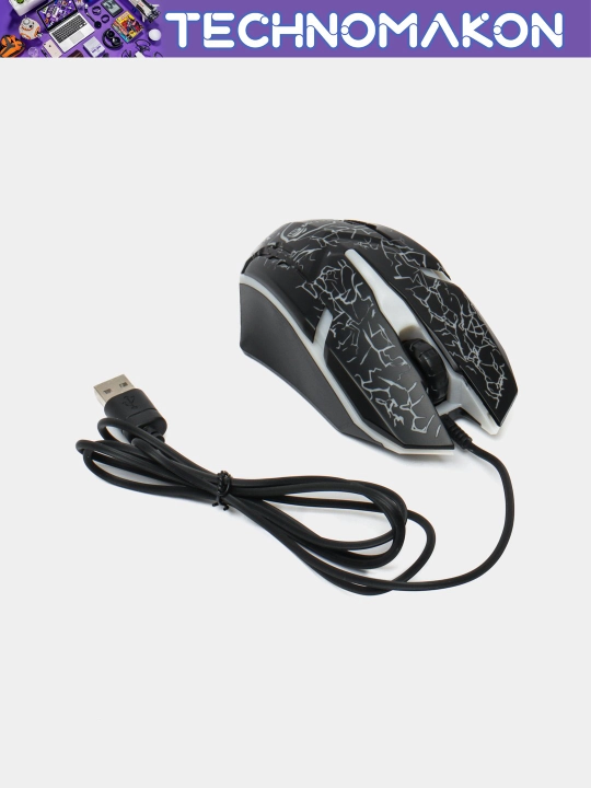 O'yin simli sichqonchasi LDKAI X5 yorug'lik bilan, usb sichqoncha