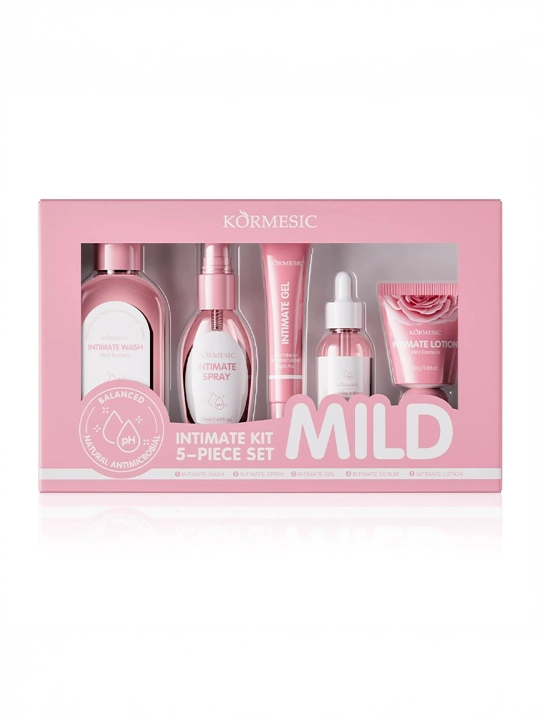 Ayollar intim sohasini parvarishlash uchun to‘plam, 130 ml + 30 ml + 20 g + 30 g + 50 ml - 