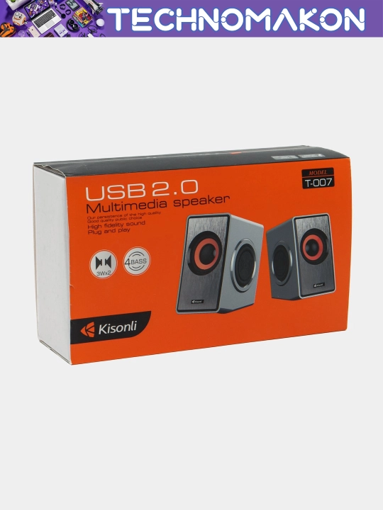 Kompyuter uchun kolonkalar Kisonli T-007, stereo  - 