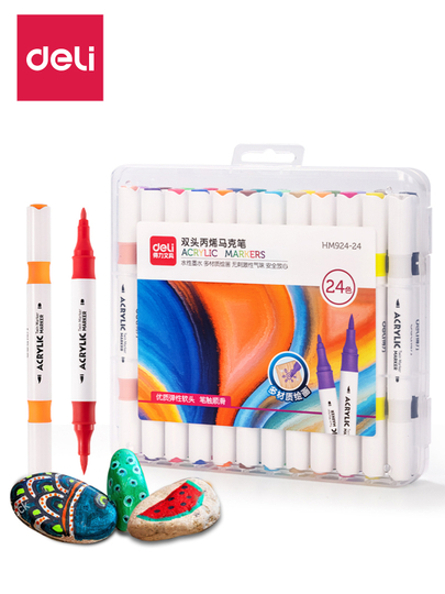 Akril marker, 24 dona HM924-24 Deli, 924-24-HM - 