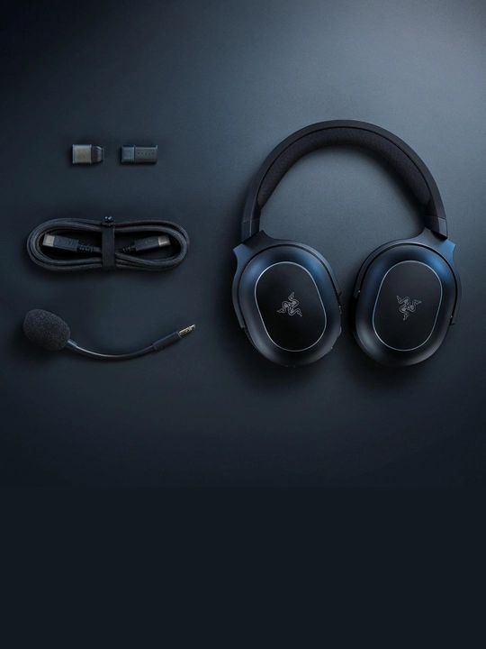 Razer Barracuda X Chroma simsiz o‘yin quloqchinlari, BT/WL, RGB, 70 soatgacha ishlaydi