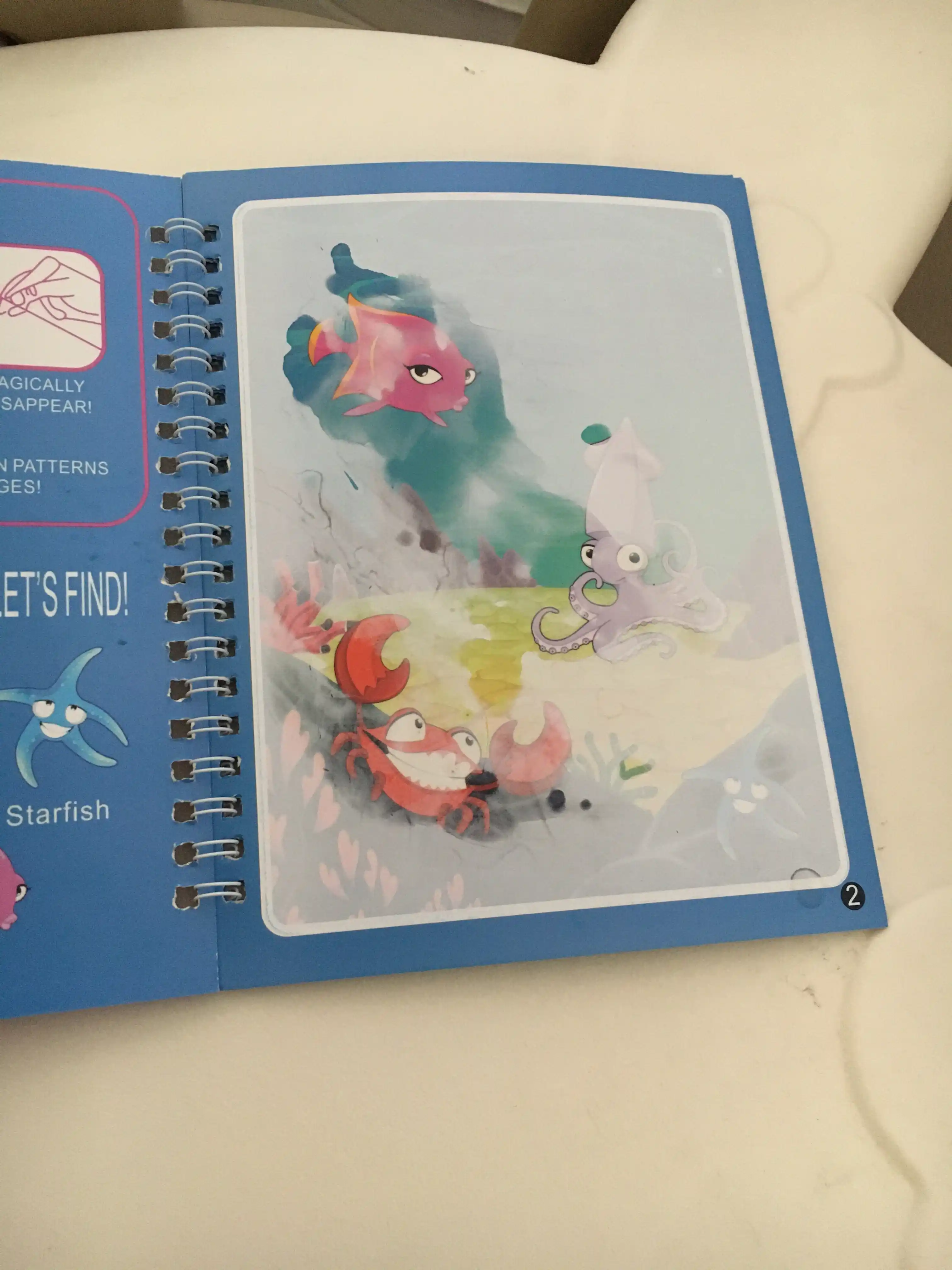 Magic Water Book многоразовая детская книжка для рисования водой