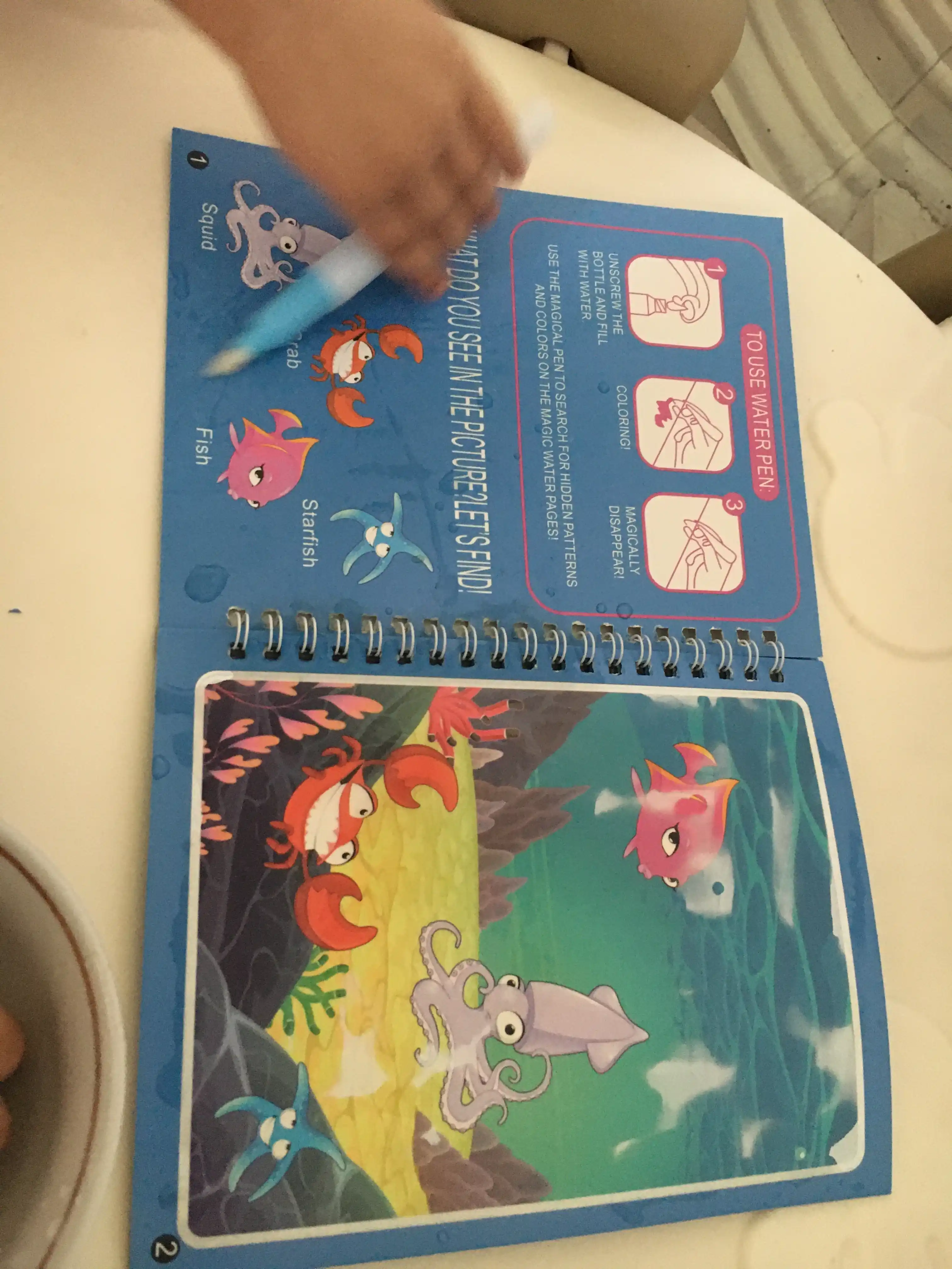 Magic Water Book многоразовая детская книжка для рисования водой