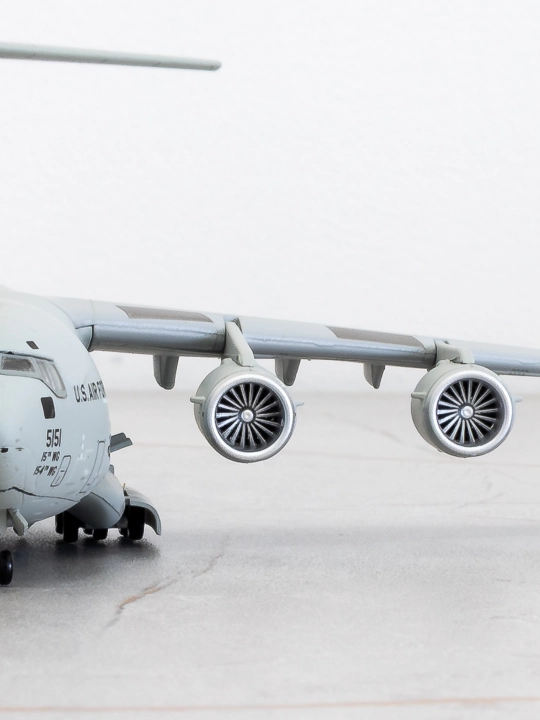 Модель самолёта Boeing C-17A Globemaster III, ВВС США, 27 см, металл+пластик