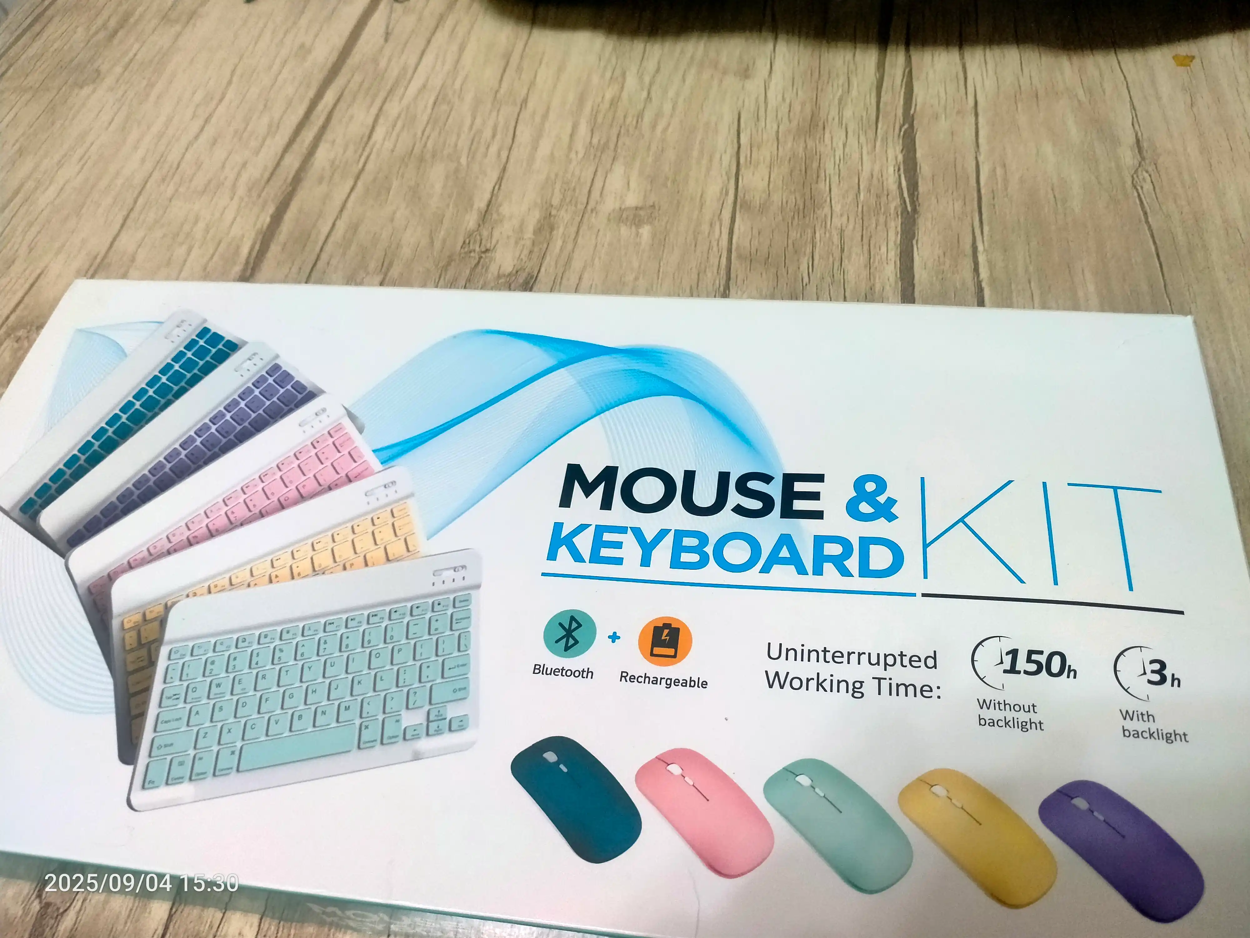 Simsiz mini klaviatura va ikki rejimli sichqoncha toplami, bluetooth orqali ulanish