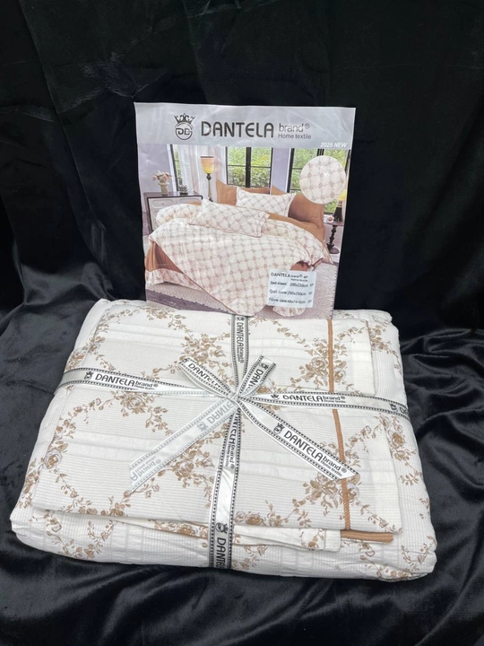 Yotoq belyosi, XB Satin Strayp, 4 donalik, paxta 100%, Dantela Vita - 
