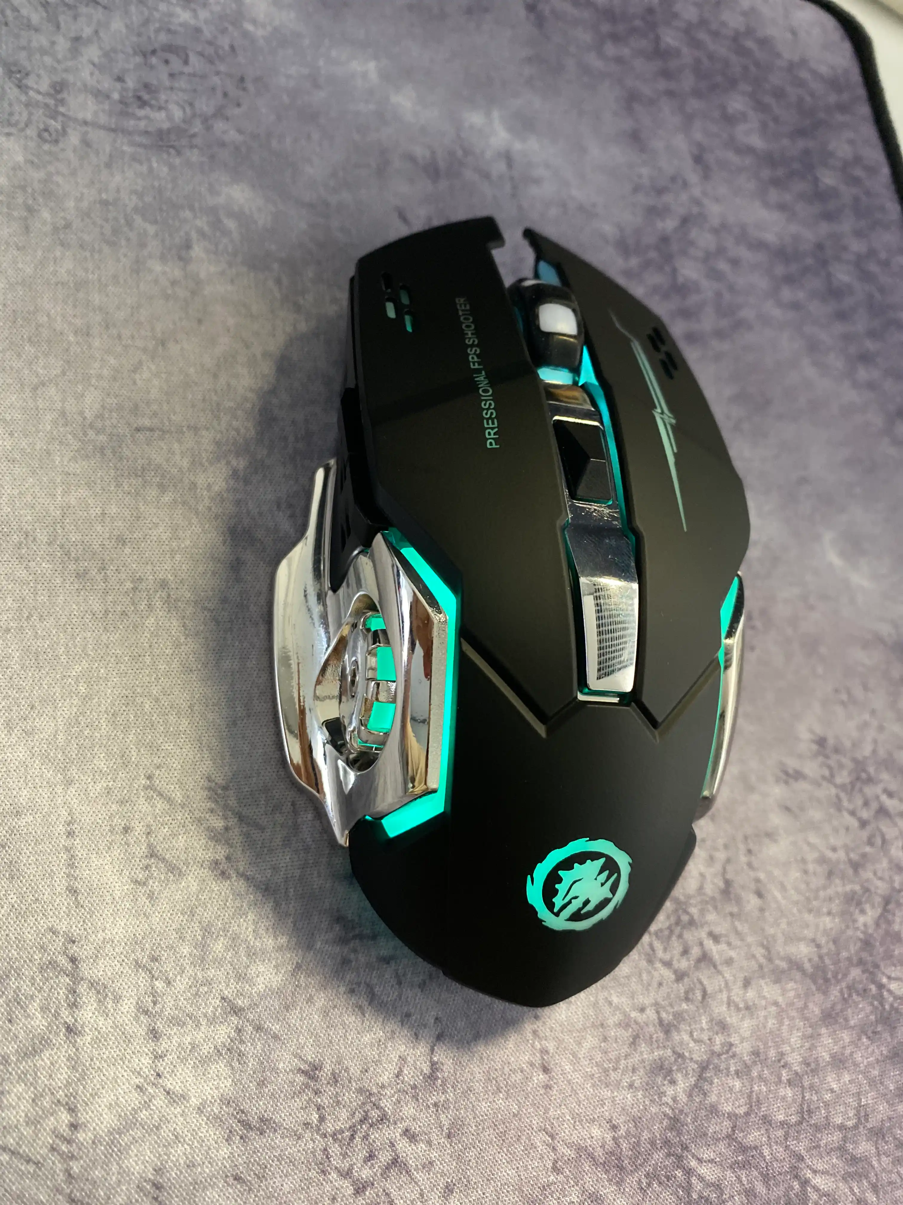 Shovqinsiz, Simsiz o‘yin sichqoncha, iMICE 5 xil model, DPI 12800, RGB, tugmalar 8 tagacha