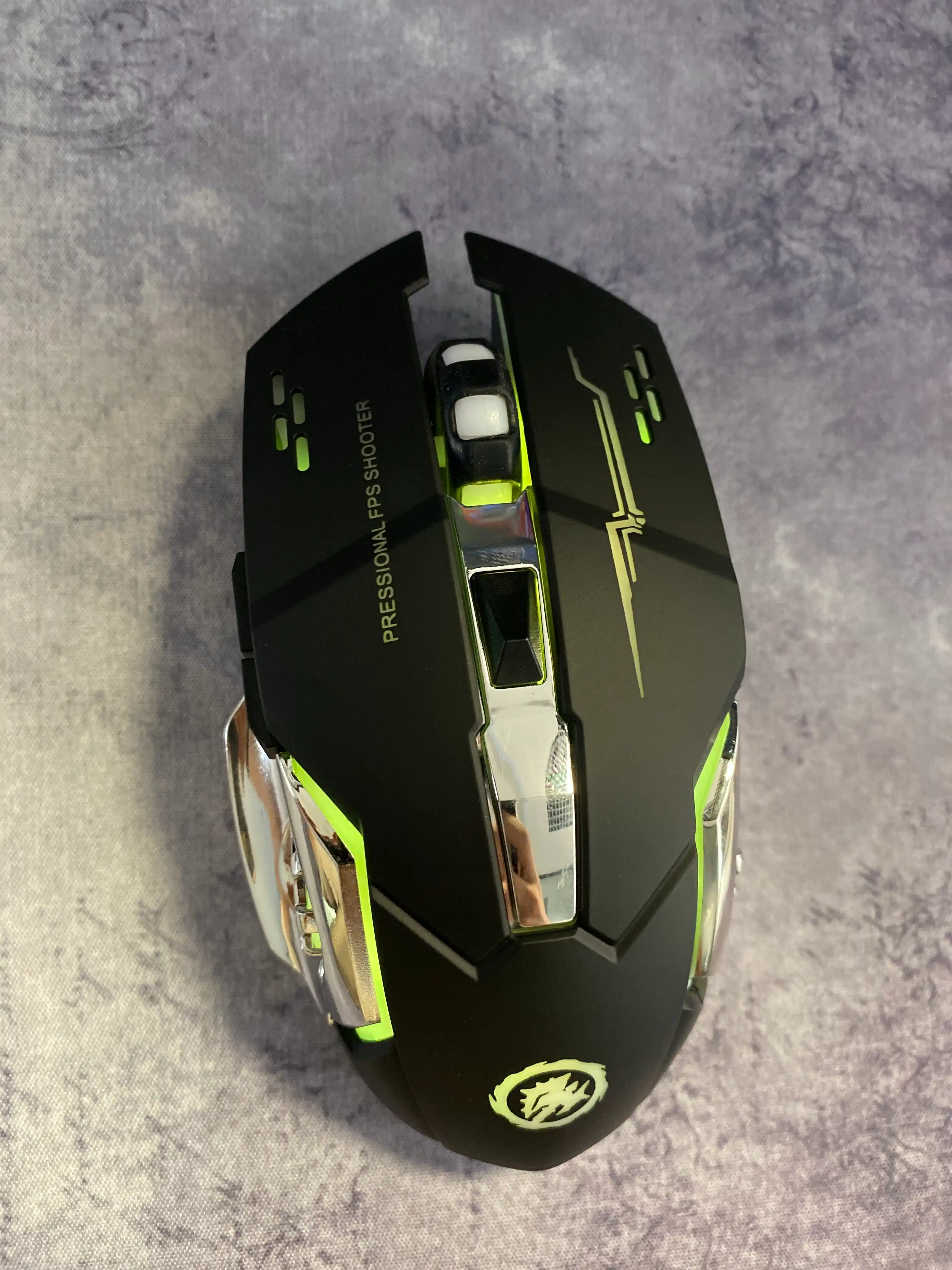 Shovqinsiz, Simsiz o‘yin sichqoncha, iMICE 5 xil model, DPI 12800, RGB, tugmalar 8 tagacha