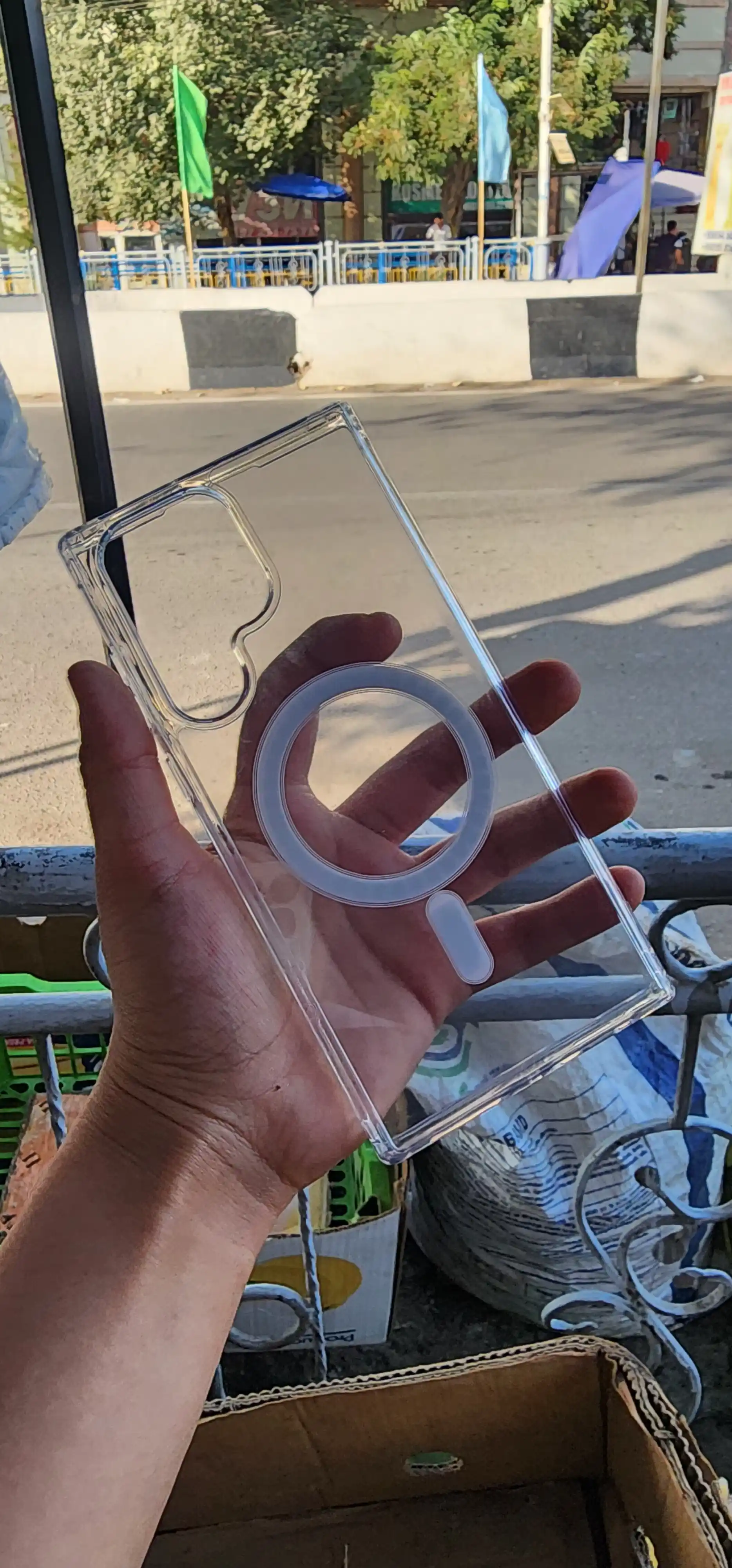 Прозрачный Magsafe чехол для Samsung S25,S25 UltraS24,S24Ultra,S23,S23 Ultra,S22,S22 Ultra