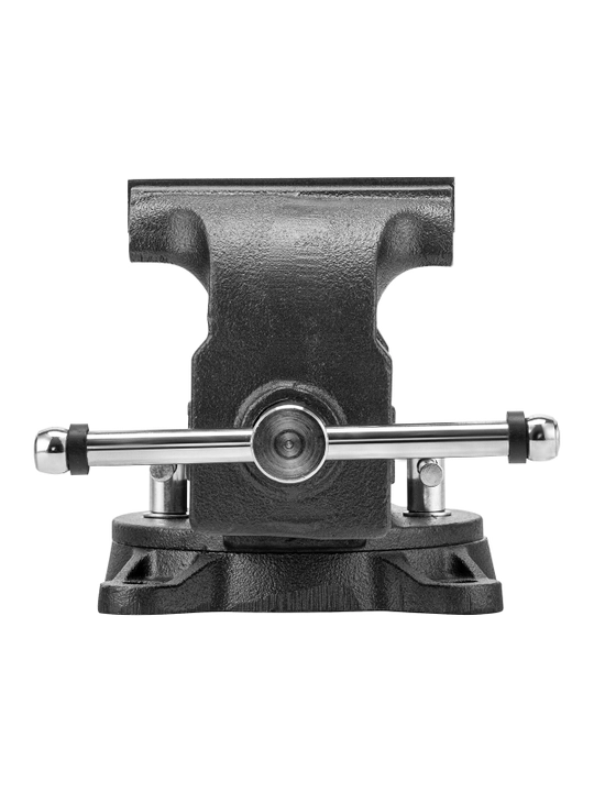 Тиски слесарные DENZEL, BVH-125, 125 мм, поворотные, с наковальней, 18684