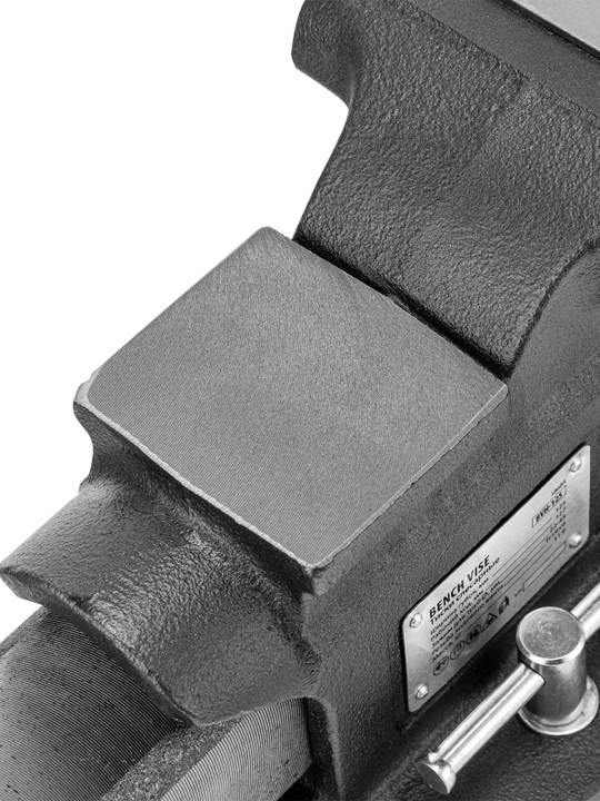 Тиски слесарные DENZEL, BVH-125, 125 мм, поворотные, с наковальней, 18684