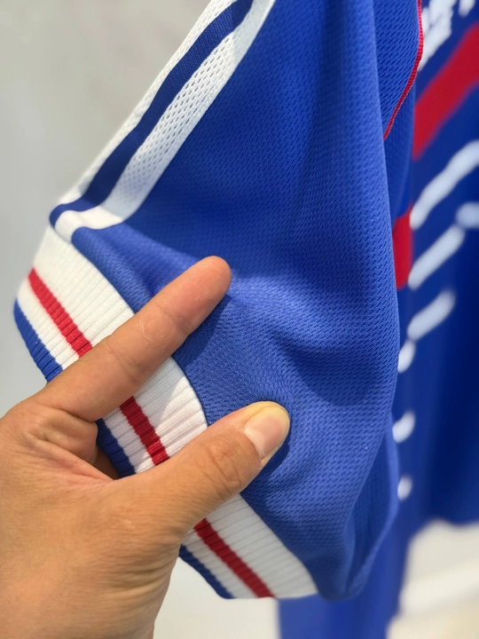 Футболка РЕТРО мужская спортивная ZIDANE 10, синяя