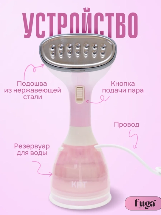 Ручной отпариватель 3 в 1 EMERALD MW-801, парной утюг, паровой