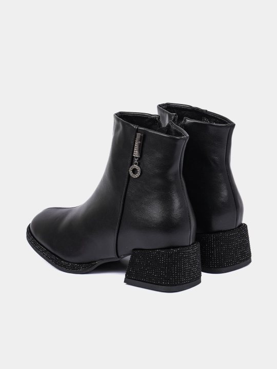 Ayollar botinkalari BELLISIMA 8895-D12PU", sun’iy mo‘ynali, poshna 3 sm