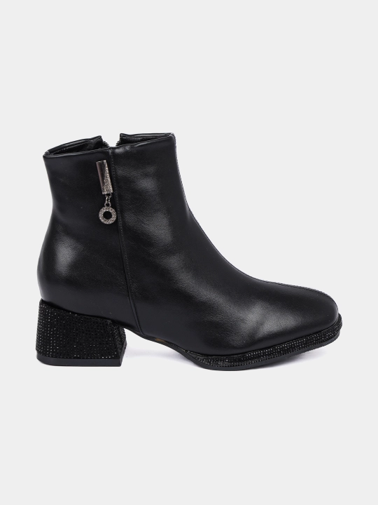 Ayollar botinkalari BELLISIMA 8895-D12PU", sun’iy mo‘ynali, poshna 3 sm