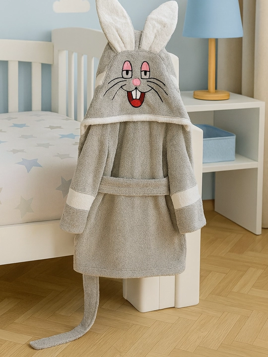 Детский банный халат, 100% хлопок, на 6, 8, 10, 12 лет
