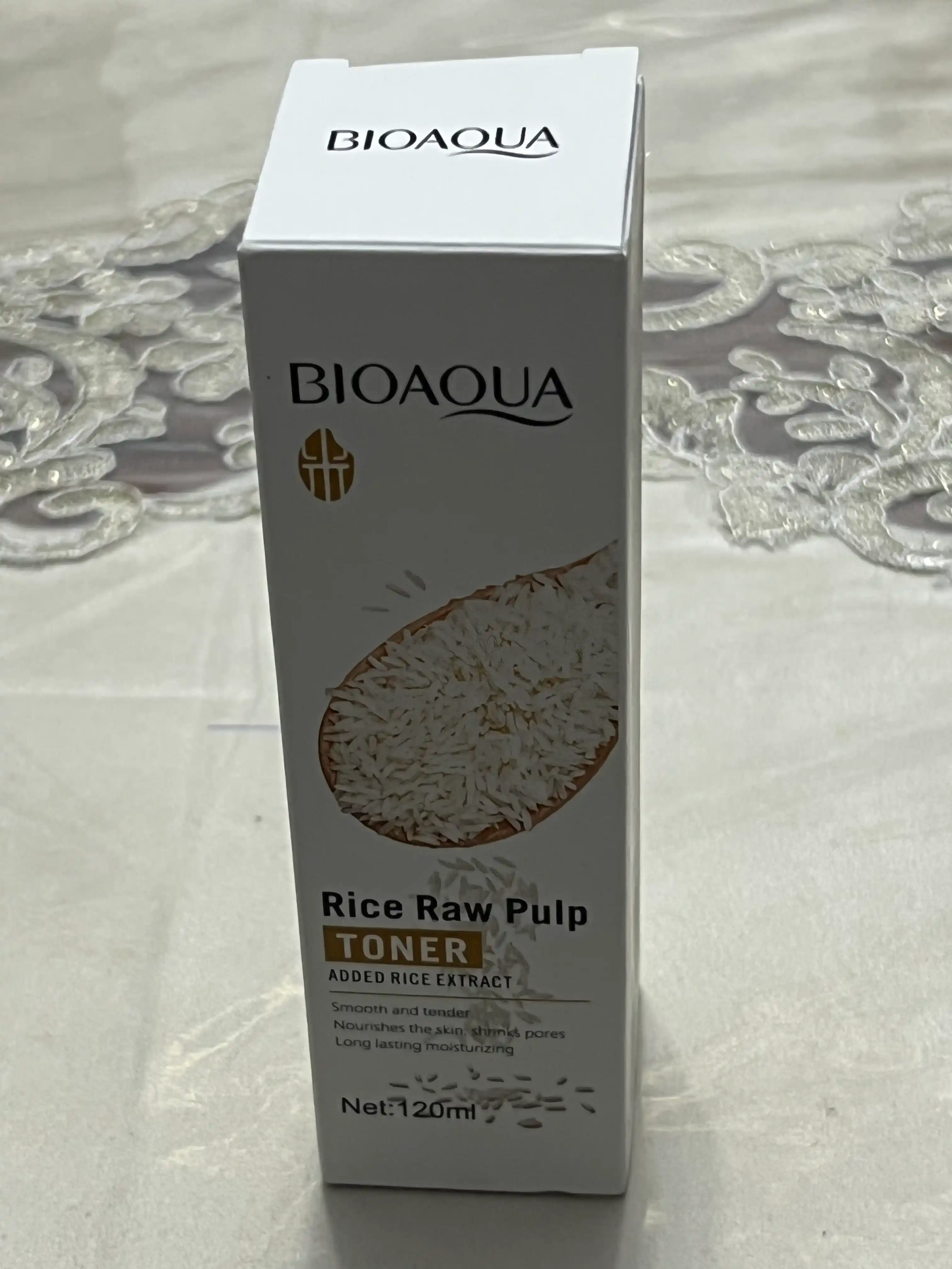 Увлажняющий тонер для лица Bioaqua Rice RAW Pulp, с экстрактом белого риса, 120 мл