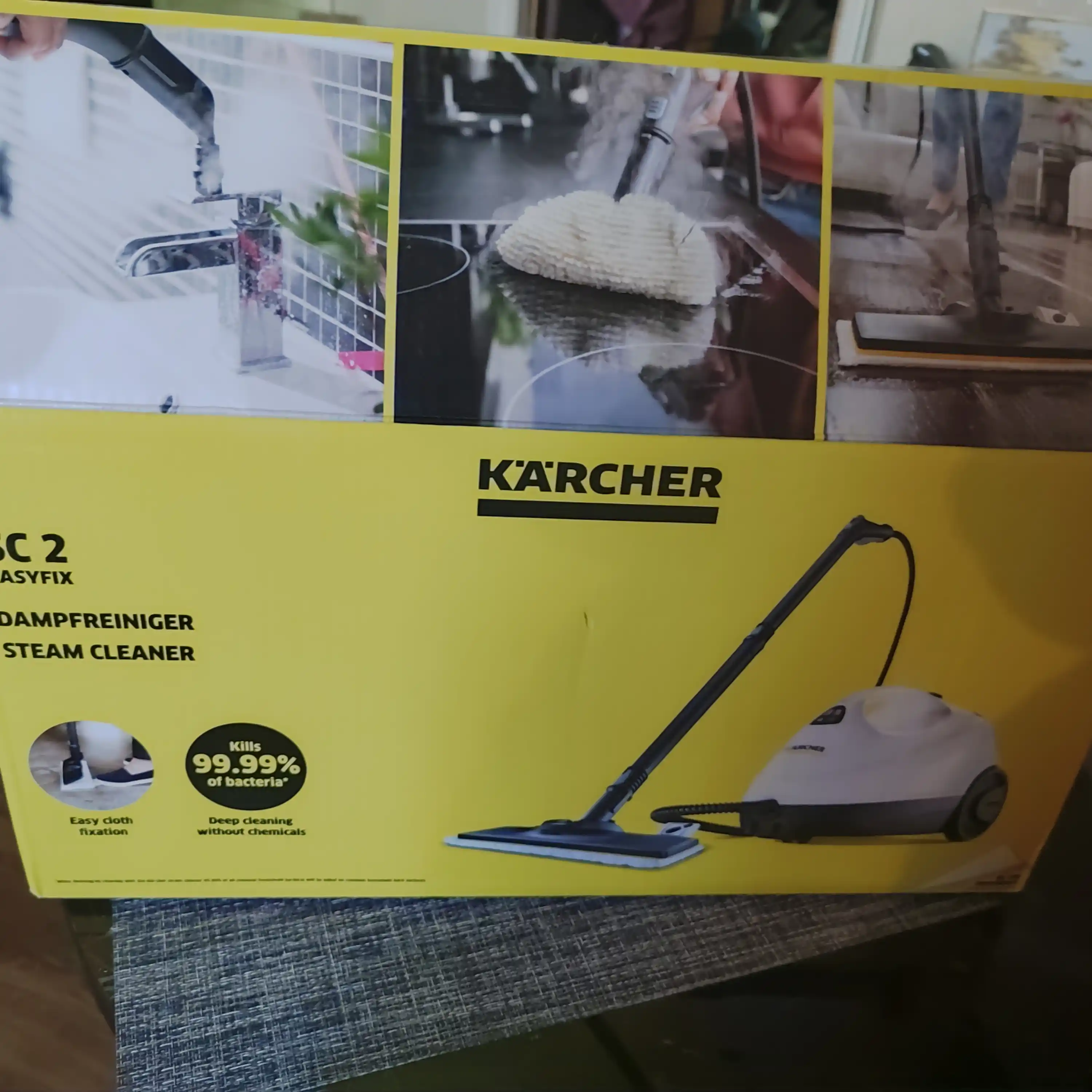 Karcher SC 2 EasyFix uy va kimyoviy moddalarsiz tozalash uchun bug‘ tozalagich 1.512-600.0