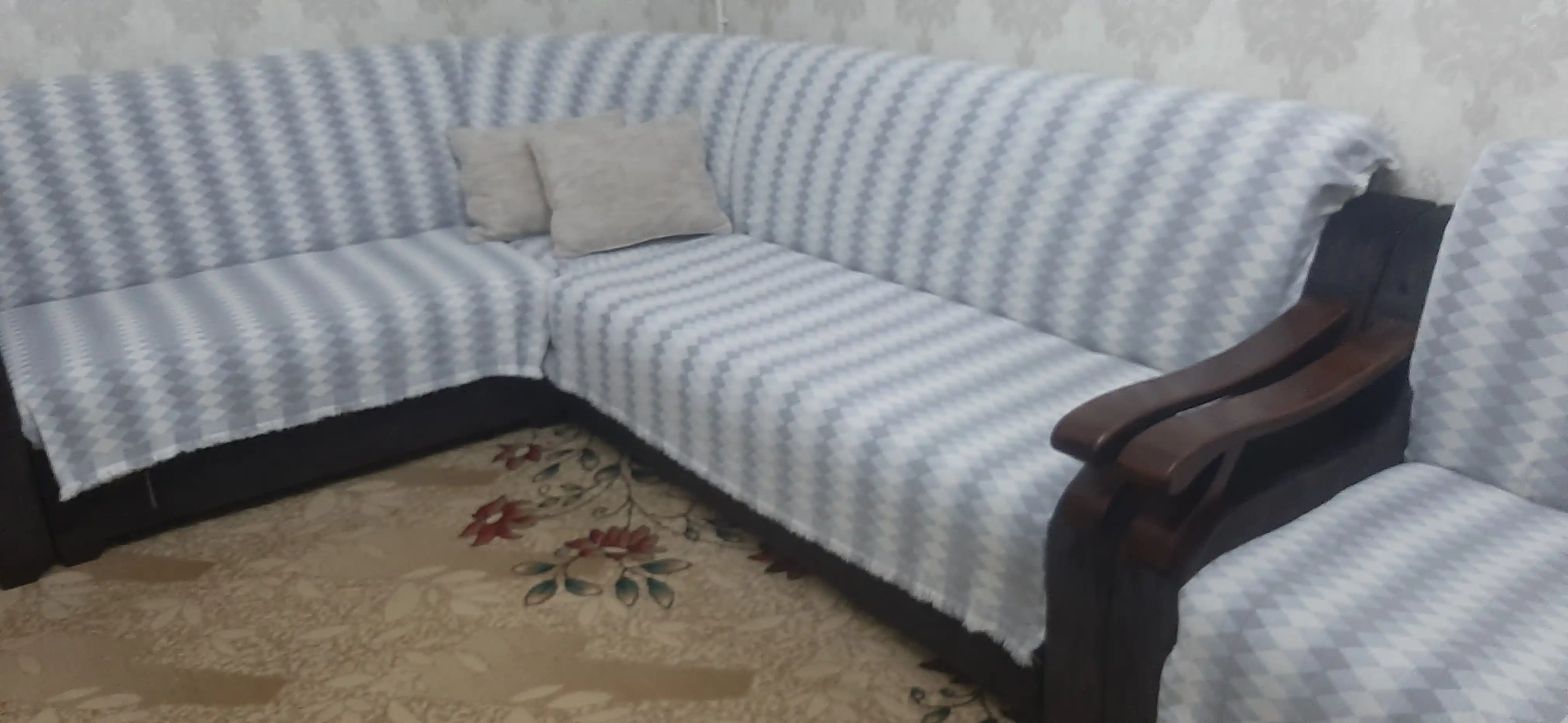 Divan va kreslo uchun universal chexol, nakidka, pled, divandek, 180*200, 280*200 sm