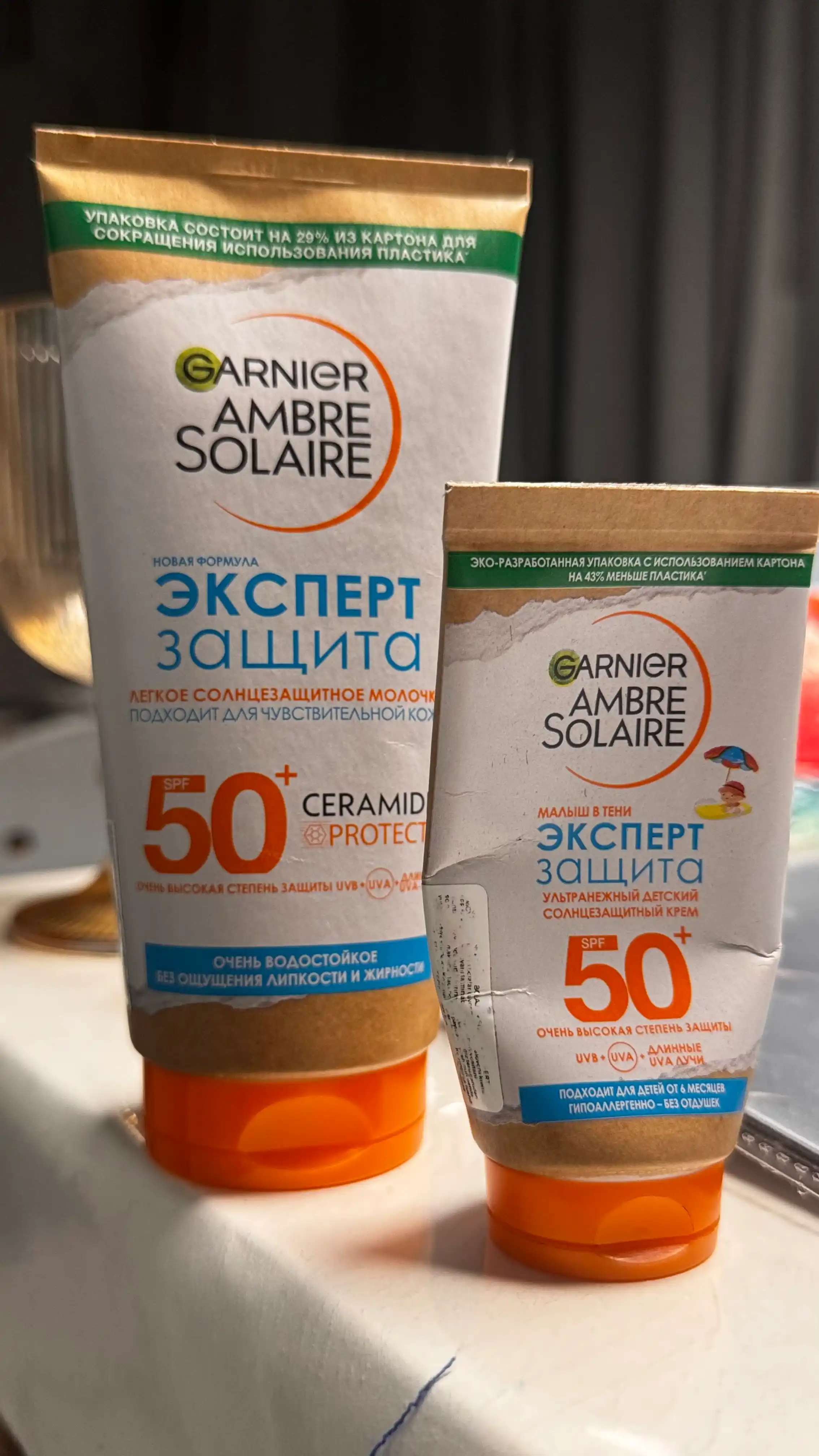 Солнцезащитное молочко для лица и тела Garnier Ambre Solaire, эксперт защита, 175 мл