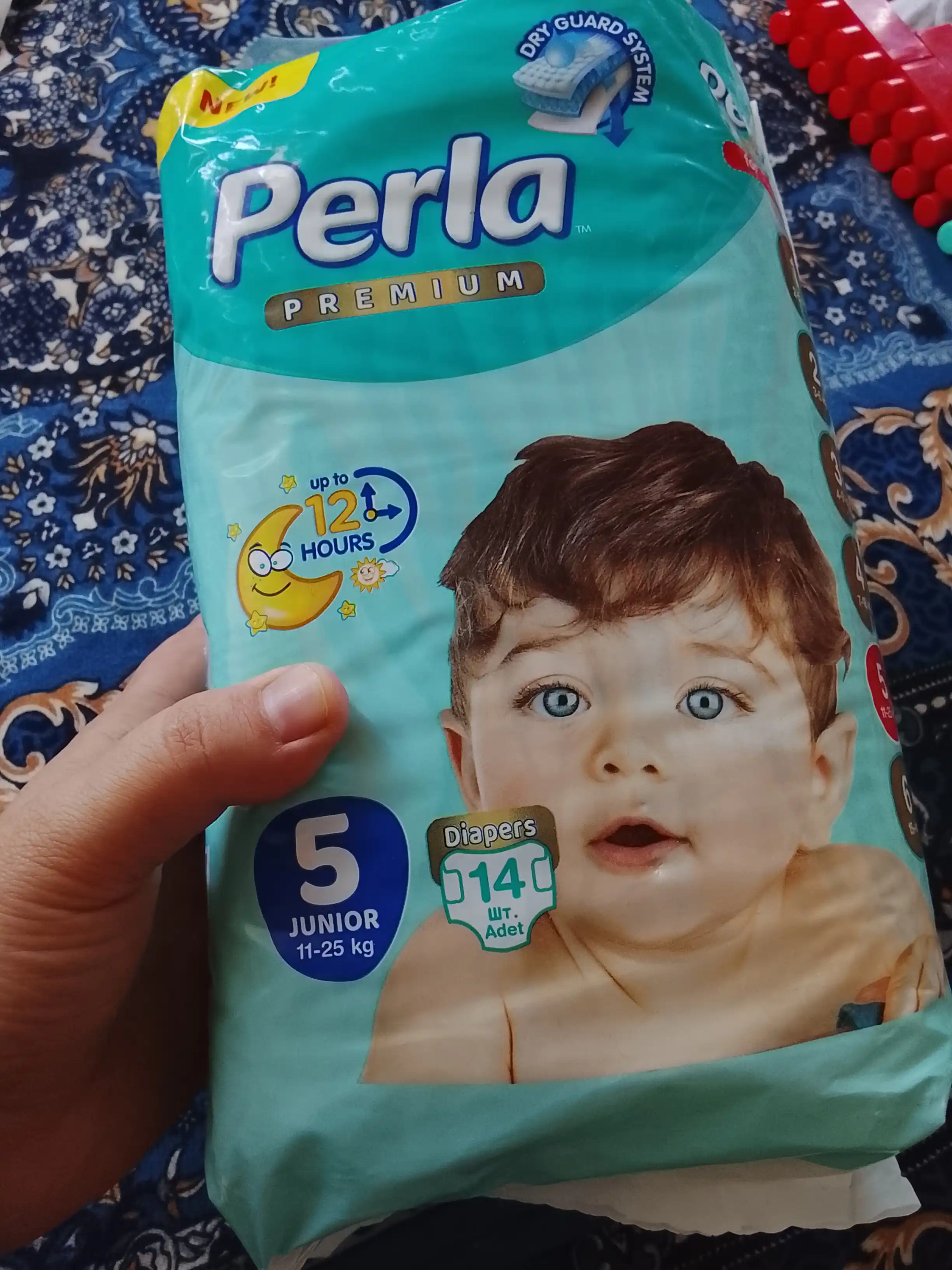 Perla Comfort Plus Eco Junior tagliklari № 5, 11-25 kg, 14 dona