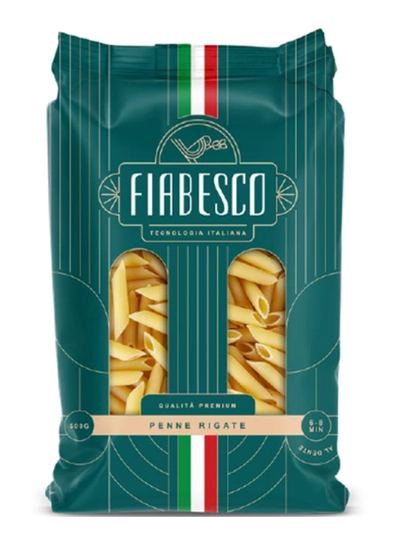 Макароны FIABESCO "Перья рифлённые", 500 г — AZERCAY-FIABPENNE