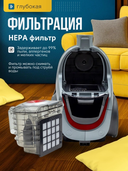 Samsung PowerPro 3600W — мощный пылесос с технологией Multi-Cyclone и контейнером 4 л