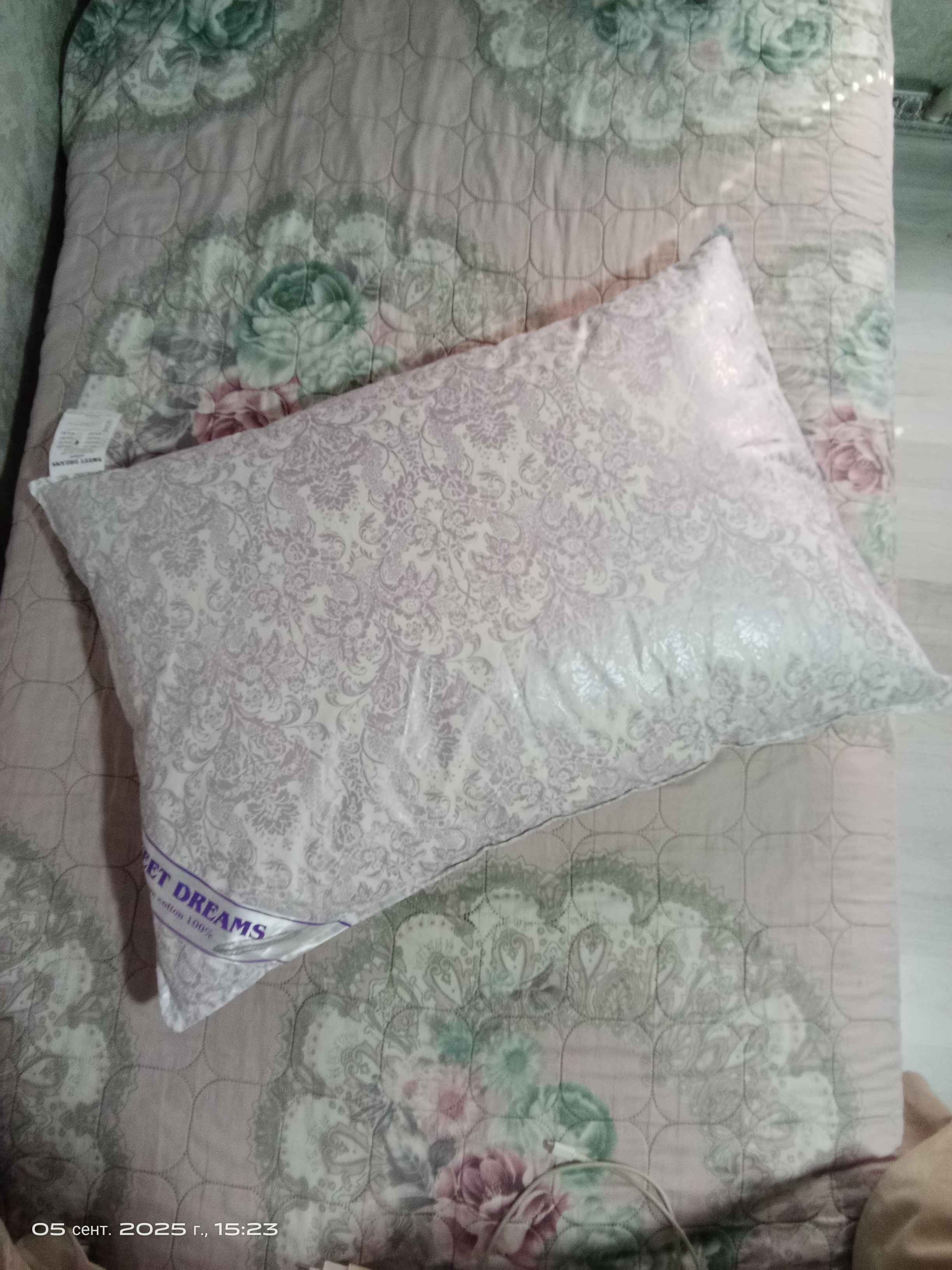 Hidsiz pat yostiq, yumshoq, nafas oluvchi, gipoallergen, 100% paxta, uyqu uchun