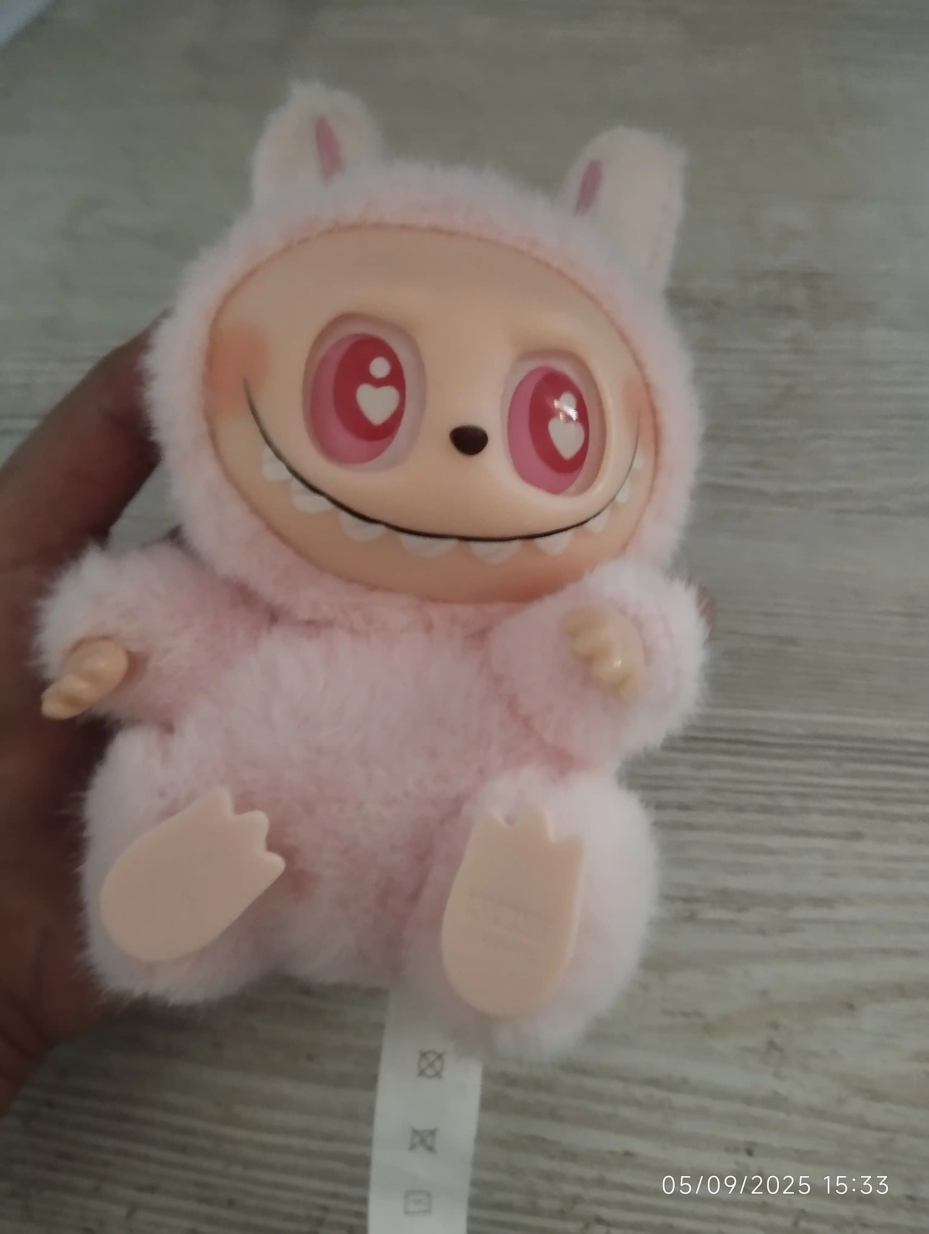ЛАБУБУ.Мягкая игрушка, форма брелка LABUBU, 1 случайный цвет, сюрприз