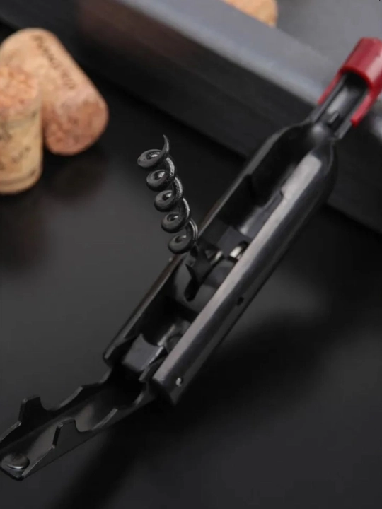 Штопор "Бутылка" 12×2,5 см, металлический винтовой для вина и пробок