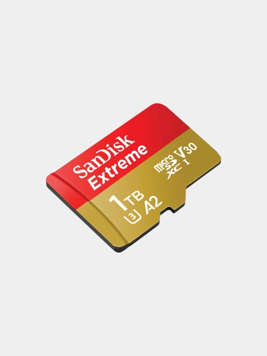 Sandisk Extreme microSDXC 128/256/512/1024GB xotira kartasi, 190Mbit/s A2, V30, 4K, U3 10c