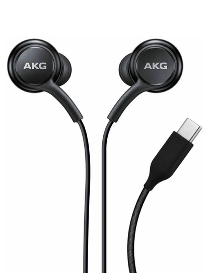 Проводные наушники AKG – с микрофоном, USB Type-C, черные