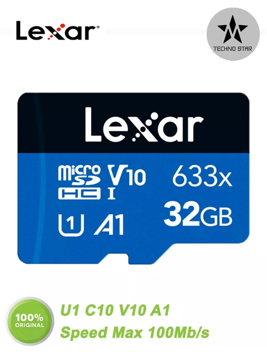 Флешка Lexar 32/64/128/256GB A1, V30, 4K, 100Mb/s microSDXC UHS-I card, micro sd
