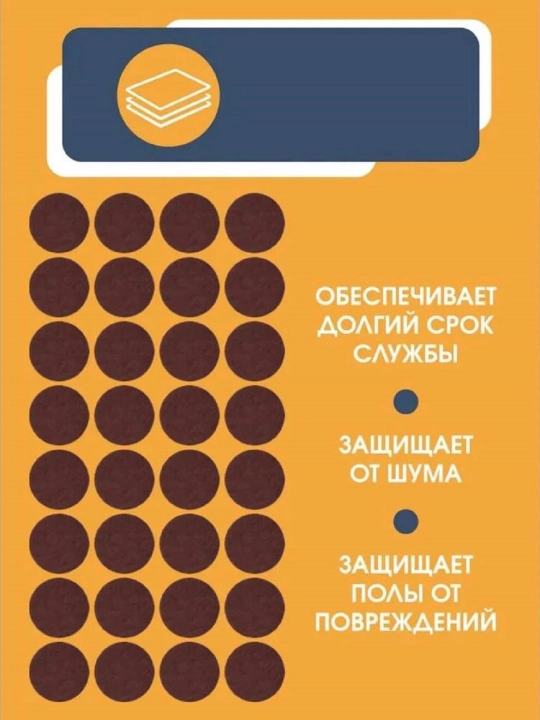 Накладки наклейки протекторы войлочные на ножки мебели стульев 32 штуки 24 мм