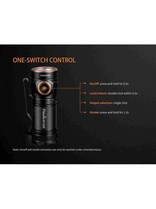 Фонарь брелок Fenix E18R V2.0 100 Lumens# LED Flashlight 800P