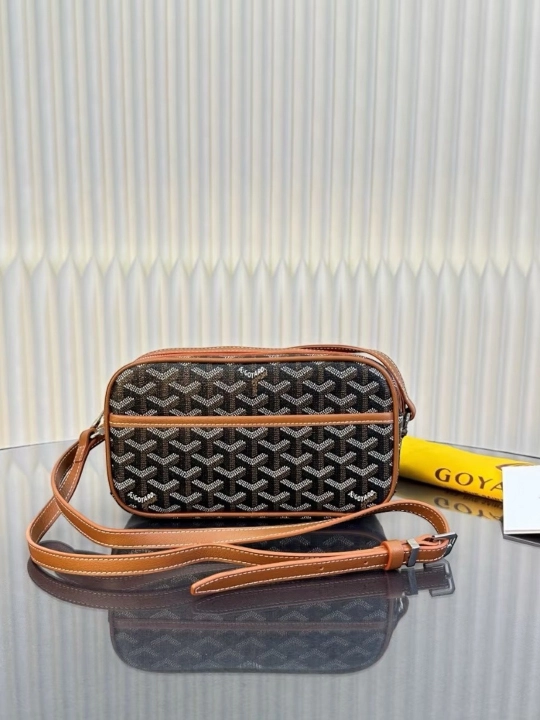 Барсетка сумка, в стиле Goyard, кожа - 