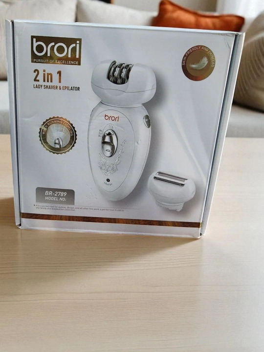 Professional epilyator modeli Brori BR-2789 simsiz,2 tasi 1 da ayollar tanasi uchun
