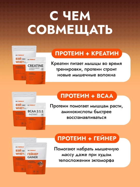 CYBERMASS WHEY PROTEIN – сывороточный протеин для мышц и силы, 1800 г, 60 порций