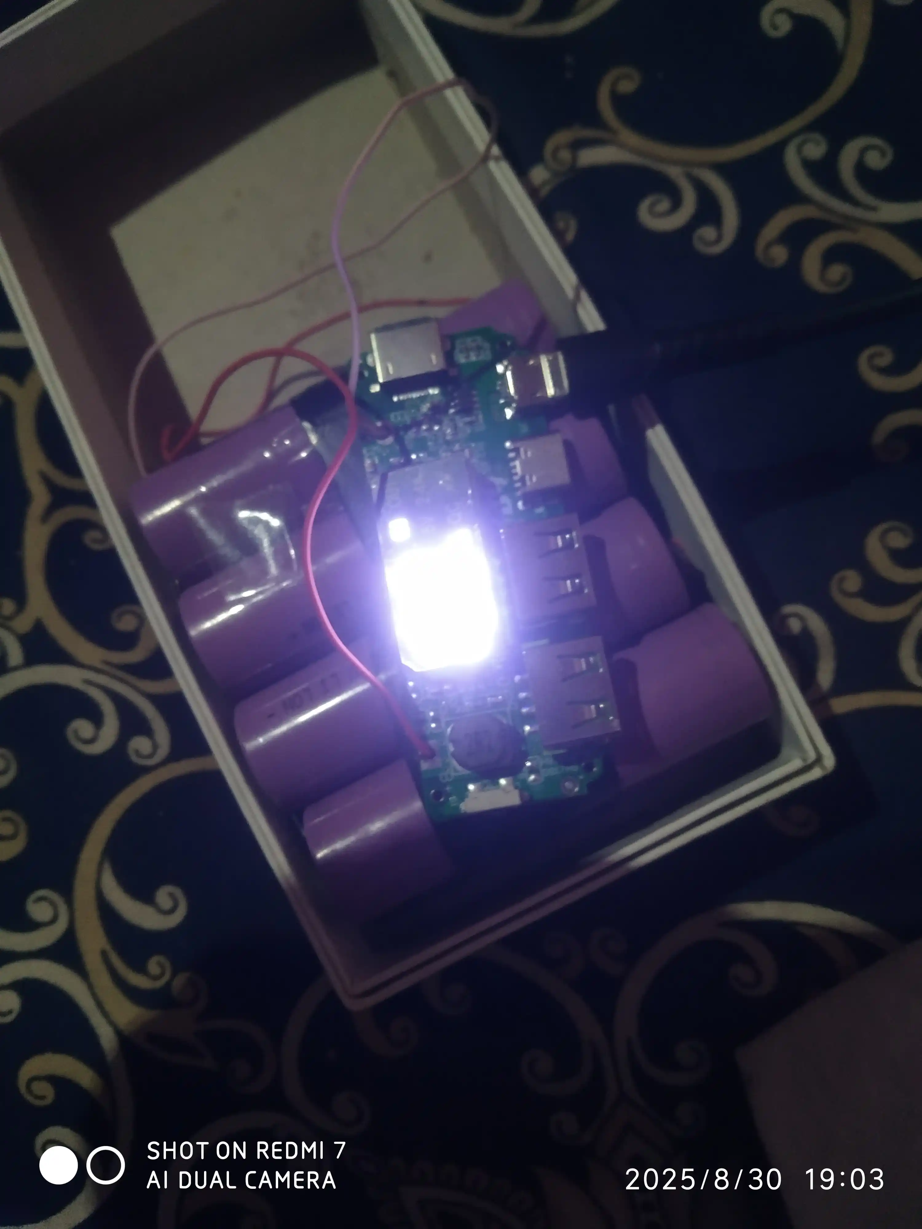 Плата контроллер H961-U V6.0 к powerbank с LED дисплеем, USB, 5В, 2.A