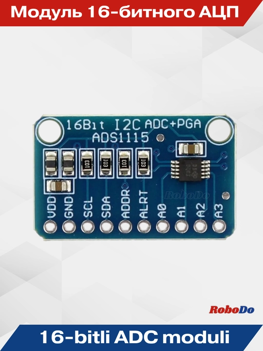 ADS1115 moduli 4 kanalli 16 bitli ADC