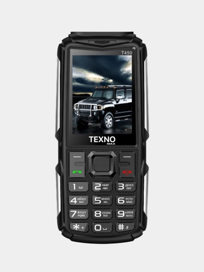 Кнопочный телефон Texno Max T450 Tank, большая батарея 4000 мАч