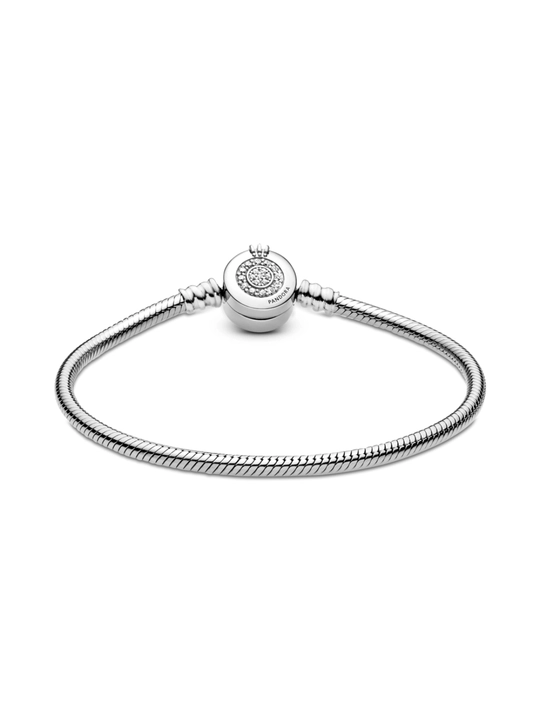 Pandora Moments Crowned O 599046C01 kumush bilaguzuk, sirkoniy bilan