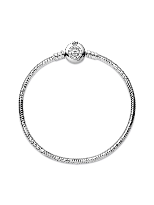 Pandora Moments Crowned O 599046C01 kumush bilaguzuk, sirkoniy bilan