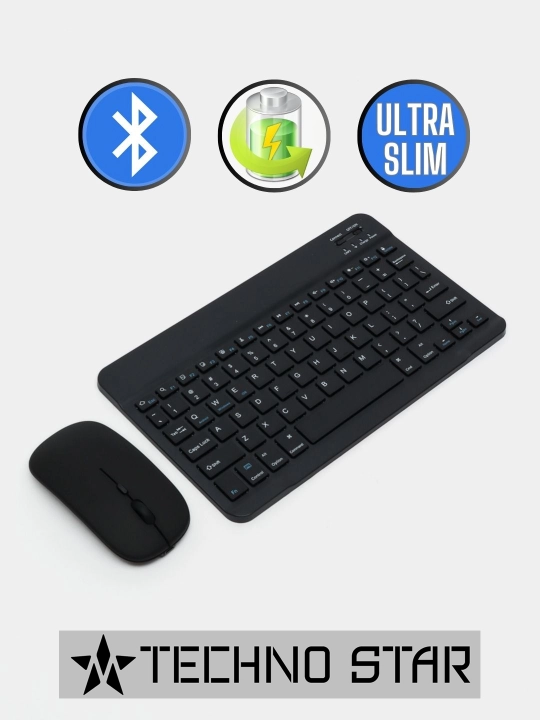 To'plam mini simsiz klaviatura va ovozsiz sichqoncha Slim, to'plam OEM