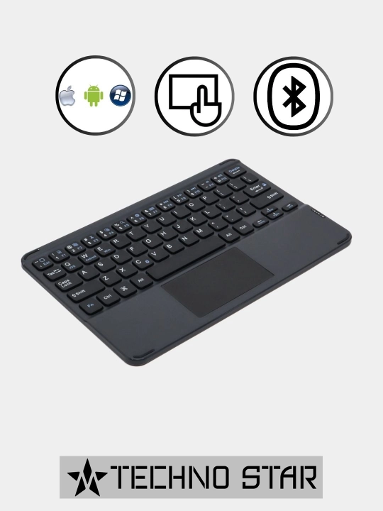 Simsiz tachpadli klaviatura, planshet uchun, ultra yupqa
