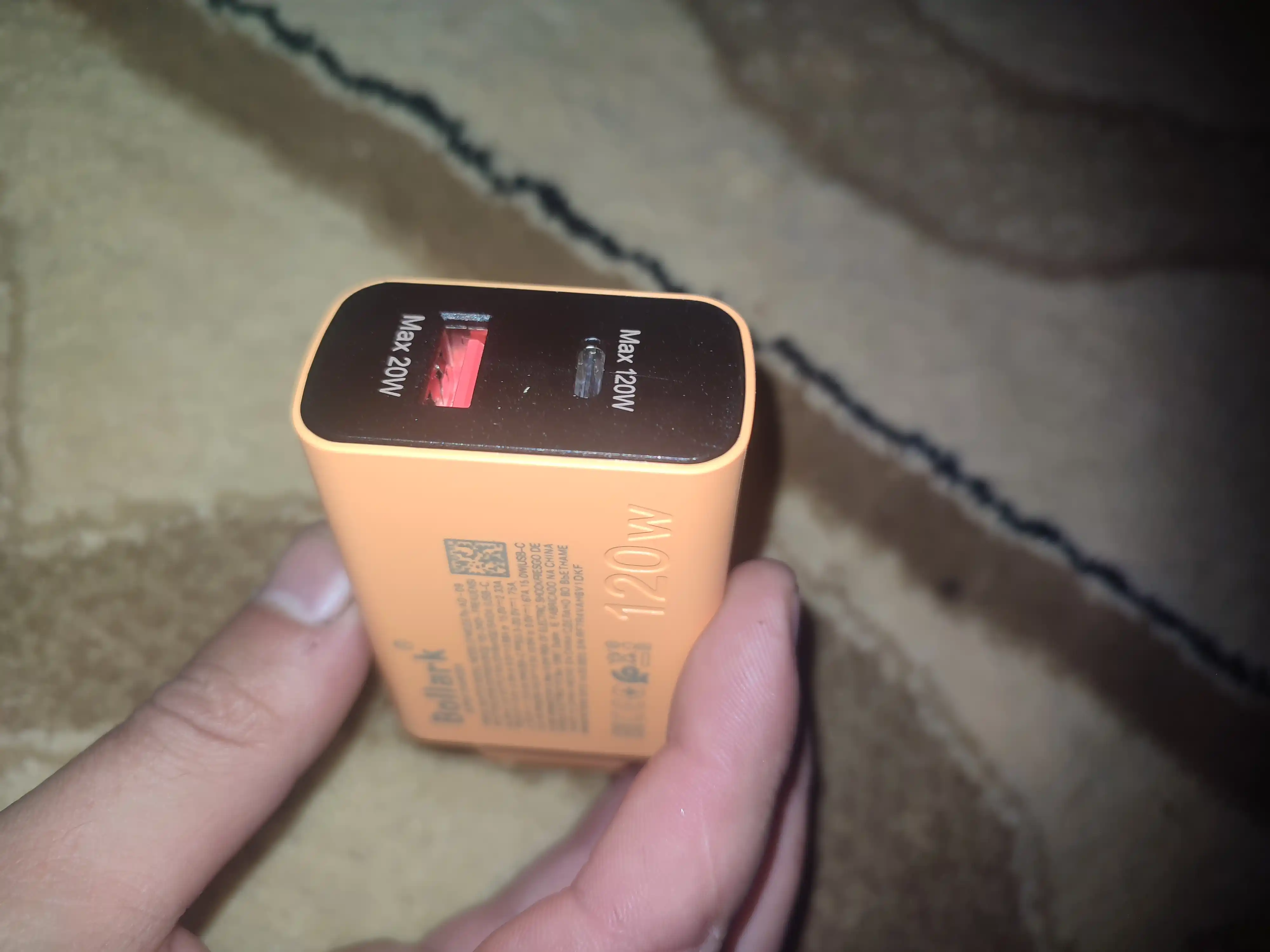 120W zaryadlash adapteri, tezkor zaryadlovchi qurilma